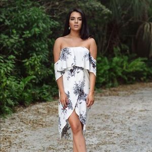 Floral Off Shoulder Dress